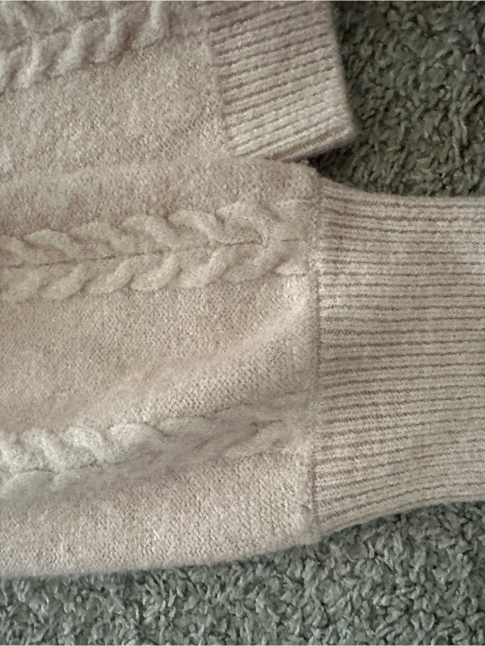 Blush Soft Cable-Knit Button Cardigan M NWT - Picture 4 of 6